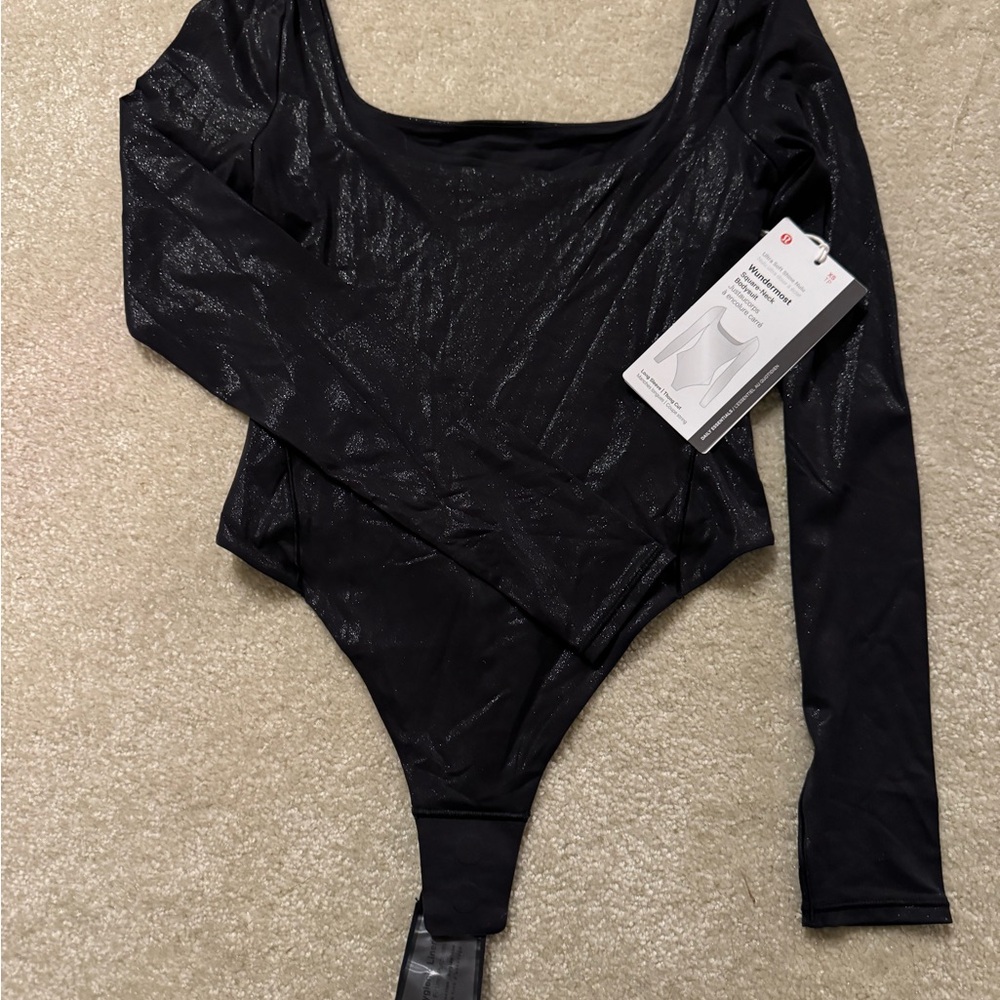Lululemon bodysuit Wundermost Nulu square neck long sleeve